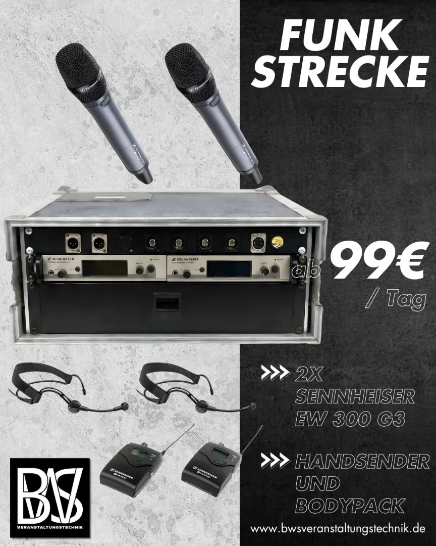 Funkmikrofon-Set mieten Wittlich – BWS Veranstaltungstechnik