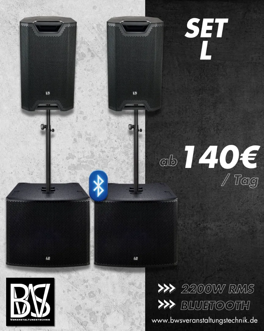 Tonset XL mieten – BWS Veranstaltungstechnik Wittlich