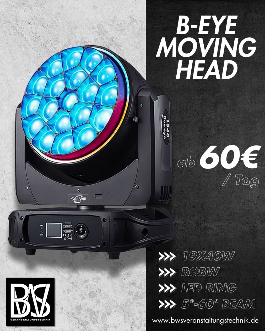 BWS B-EYE Moving Head Professional Lighting